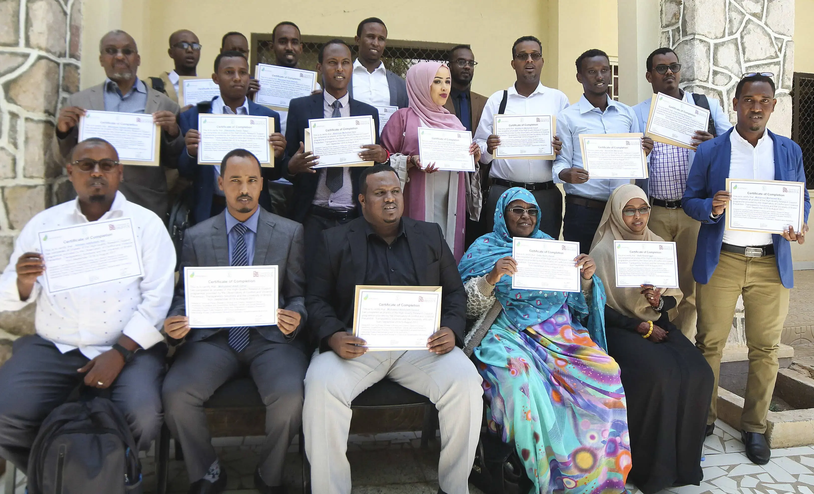 Group photo of trainees who participated in TS programme.