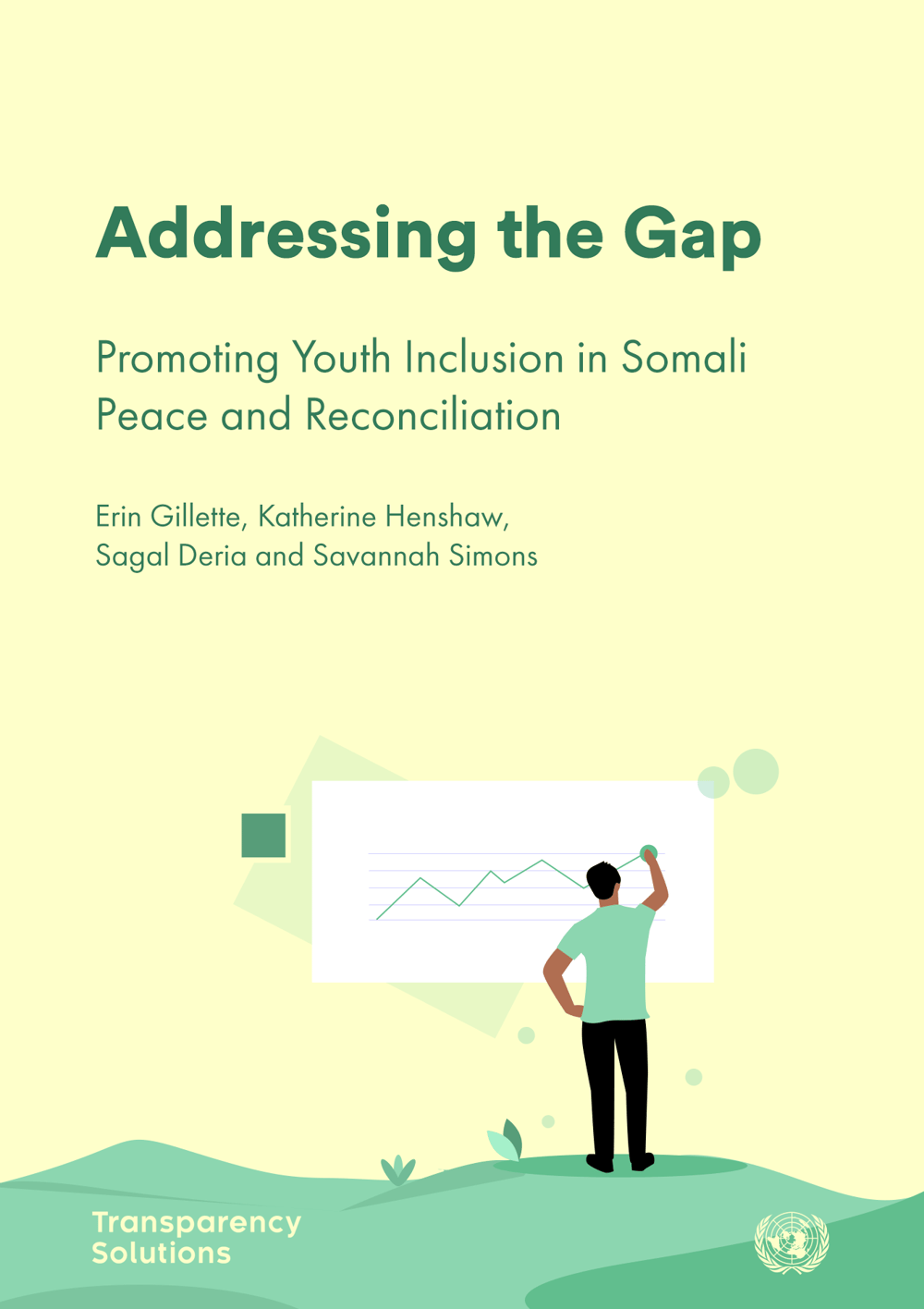 Cover art for the publication Addressing the Gap: Promoting Youth Inclusion in Somali Peace and Reconciliation
