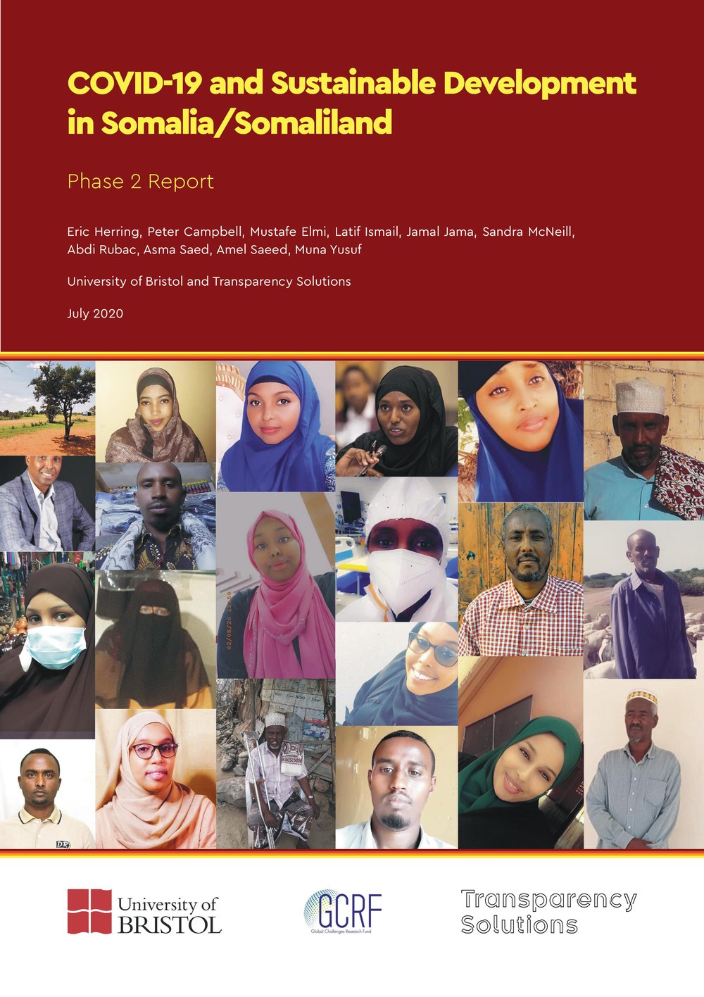 Cover art for the publication COVID-19 and Sustainable Development in Somalia/Somaliland: Phase 2 Report