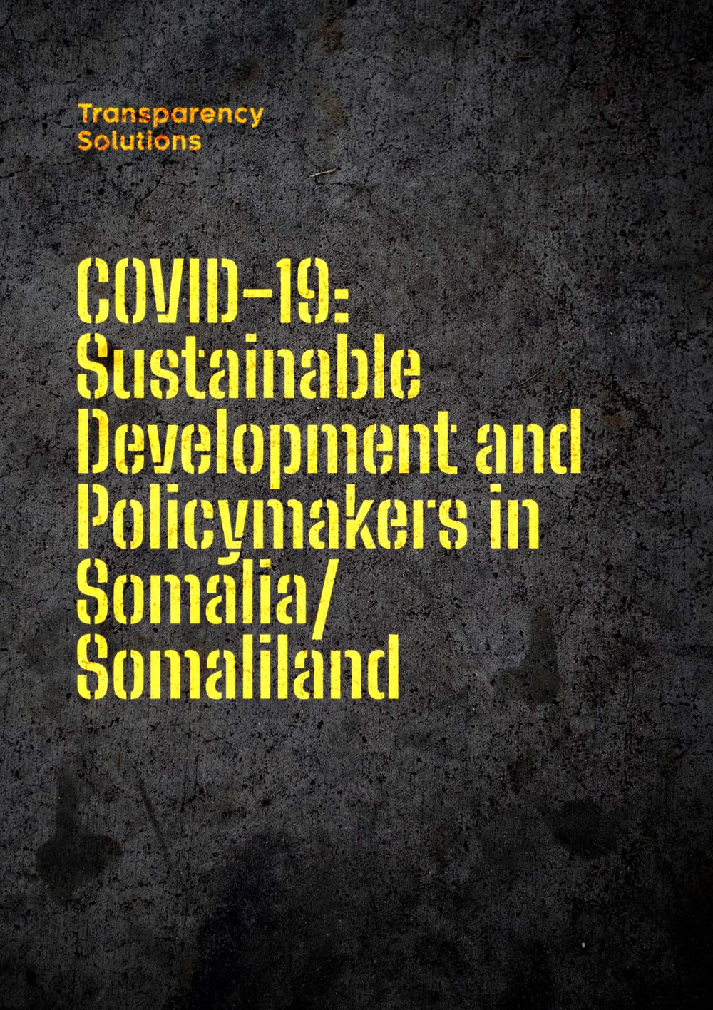Cover art for the publication COVID-19: Sustainable Development and Policymakers in Somalia/Somaliland