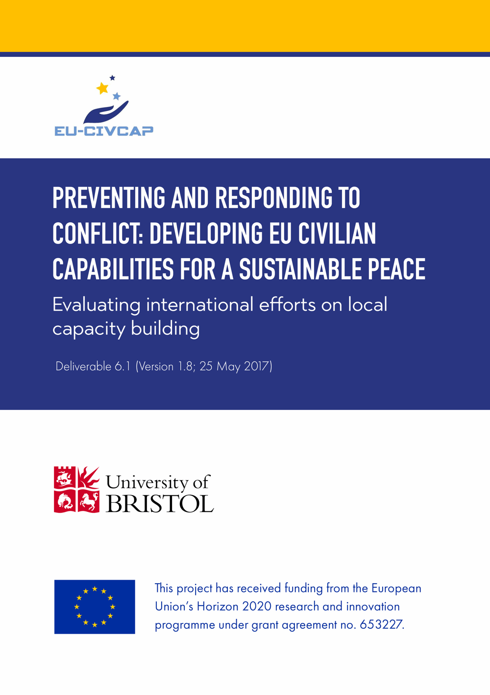 Cover art for the publication Evaluating International Efforts on Local Capacity Building