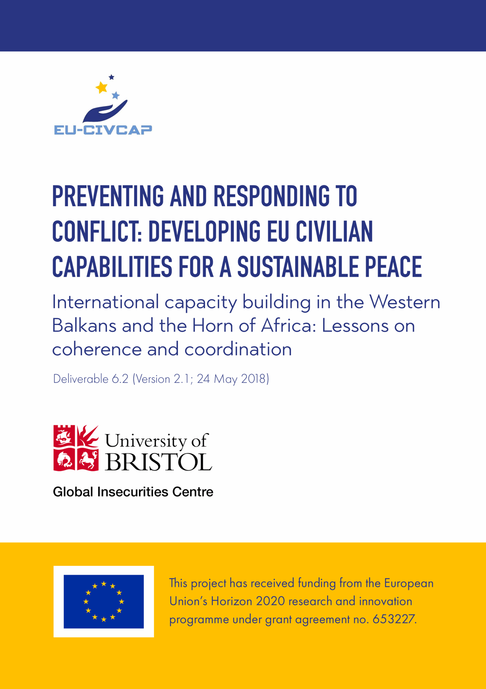Cover art for the publication International Capacity Building in the Western Balkans and the Horn of Africa: Lessons on Coherence and Coordination