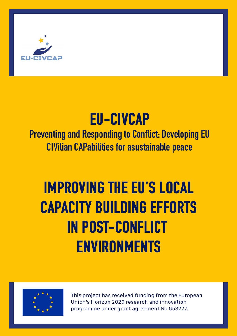 Cover art for the publication Policy Brief: Improving the EU’s Local Capacity Building Efforts in Post-conflict Environments