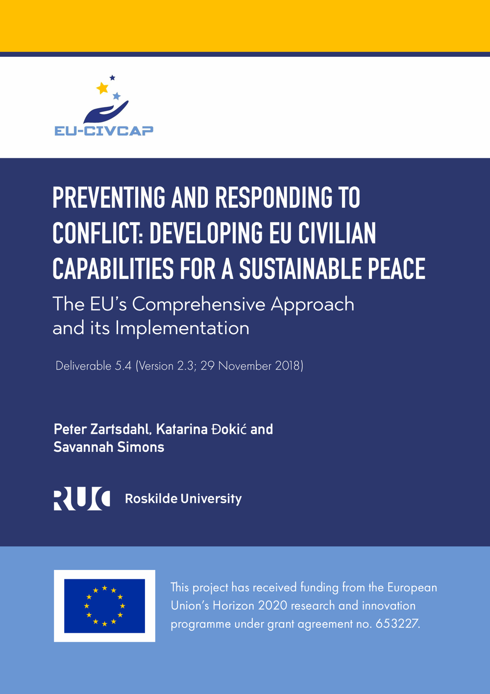 Cover art for the publication The EU’s Comprehensive Approach and its Implementation