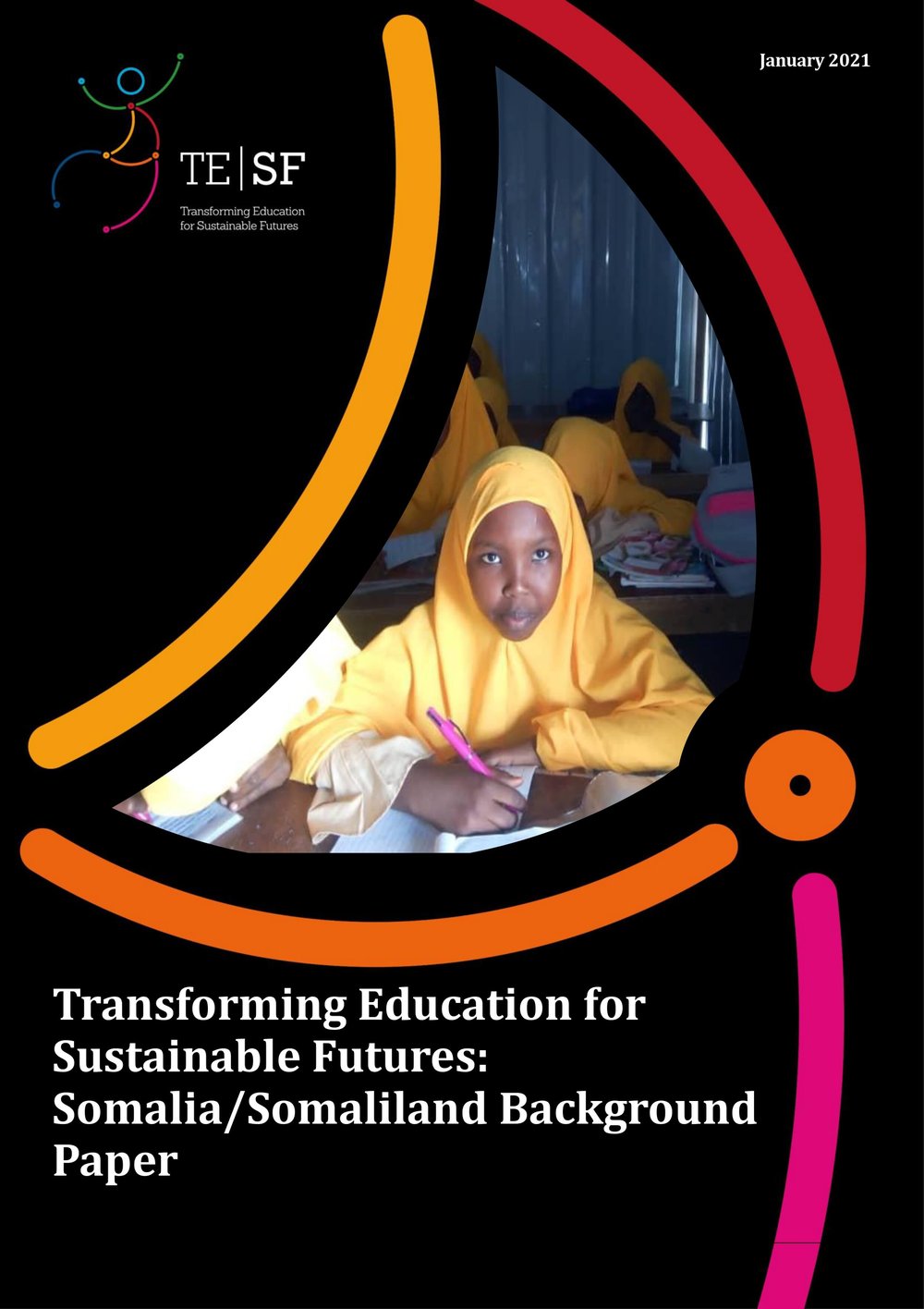 Cover art for the publication Transforming Education for Sustainable Futures: Somalia/Somaliland Background Paper